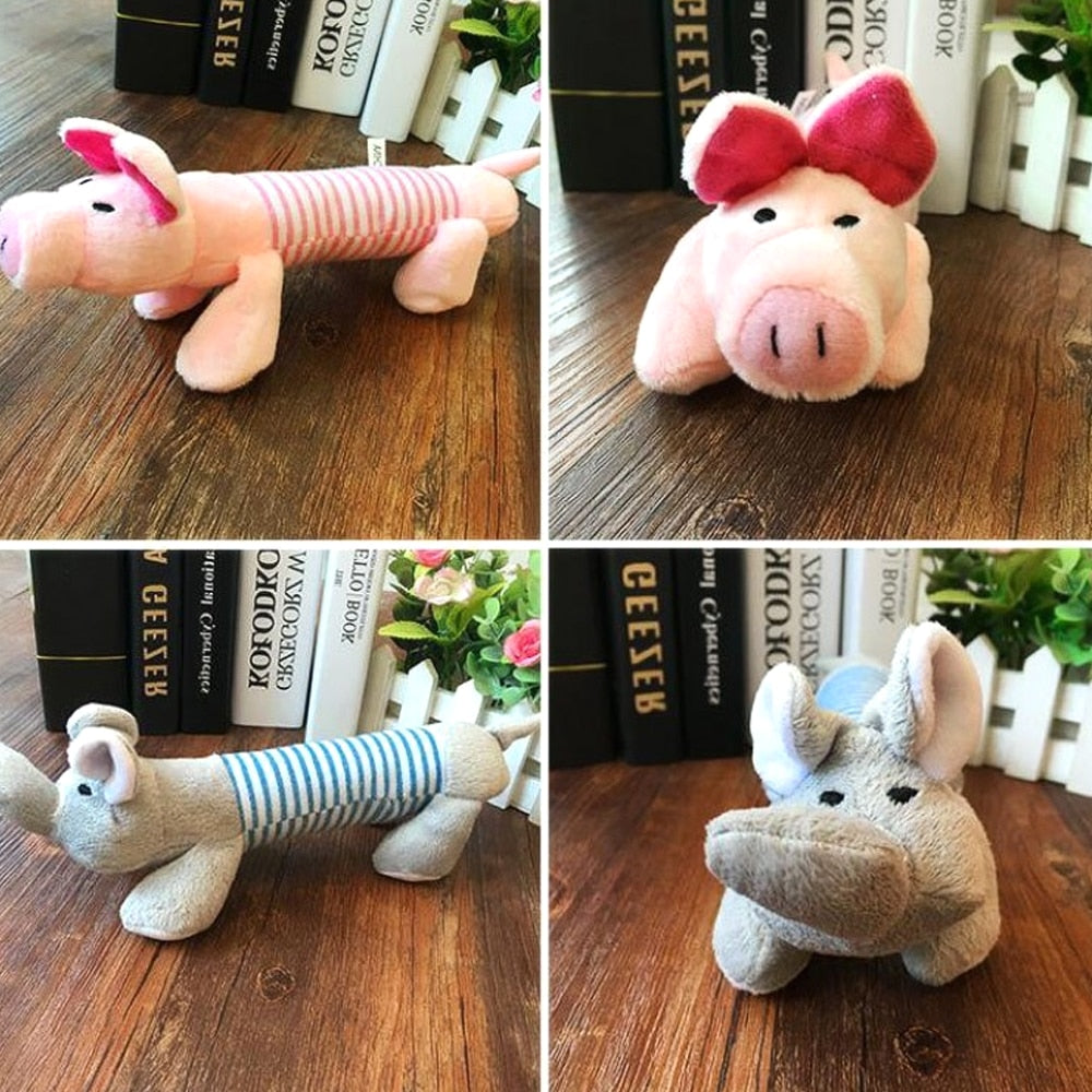 Pet Dog Cat Plush Squeak Sound Dog Toys