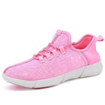 Luminous Fiber Optic Unisex Shoes Pink / 9.5