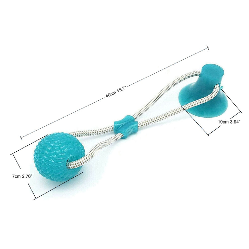 Dog Interactive Suction Cup Push TPR Ball