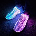 Luminous Fiber Optic Unisex Shoes