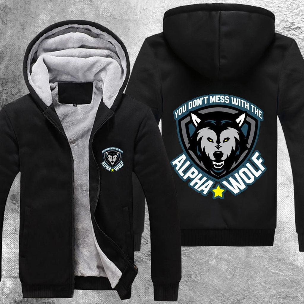 Alpha Wolf - V2 Fleece Jacket Black / S