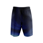 East And West United (Blue Spiral) Beach Shorts Short