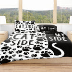 Cat Side, My Side Bedding Set