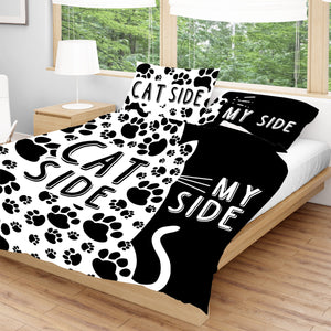 Cat Side, My Side Bedding Set
