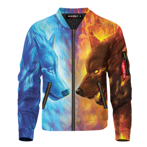 Ice & Fire Brother Wolves Bomber Jacket