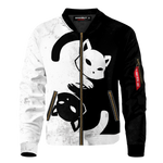 Yin Yang Feline Bomber Jacket
