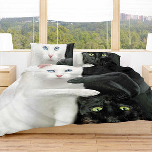 Yin Yang Cats Bedding Set Beddings