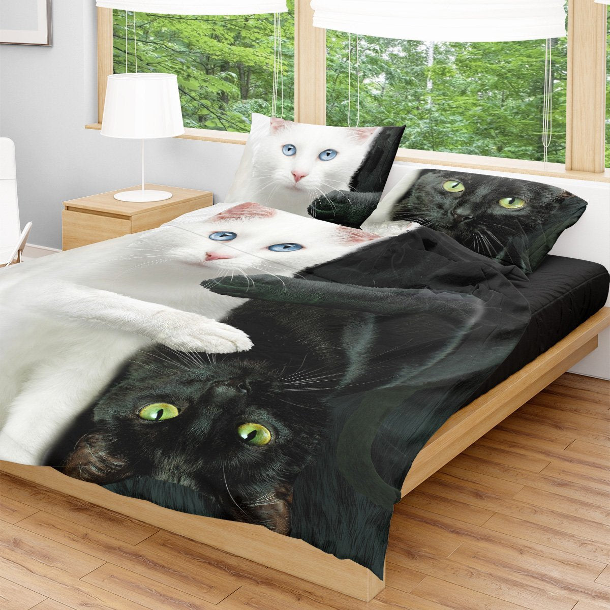 Yin Yang Cats Bedding Set Beddings