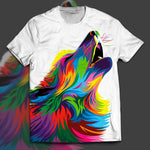 Vibrant Wolf Unisex T-Shirt