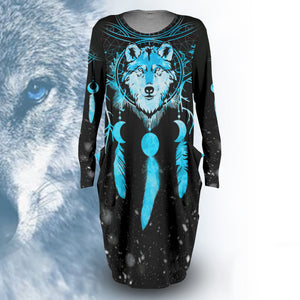 Winter Wolf Dream Catcher Dress