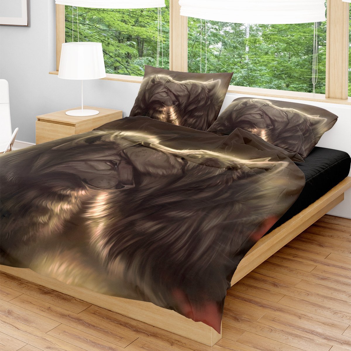 Divine Couple Wolf Bedding Set Beddings