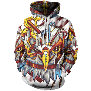 Android Eagle Unisex Pullover Hoodie White / M