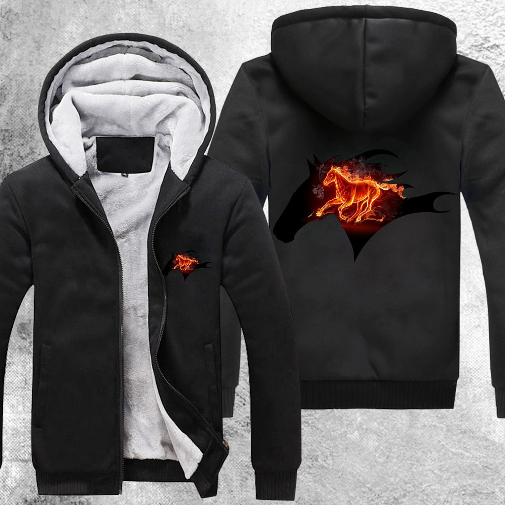Flaming Ember Fleece Jacket Black / S