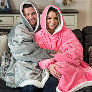 Comfy'r™- Giant Reversible Robe Winter Fleece Hoodie