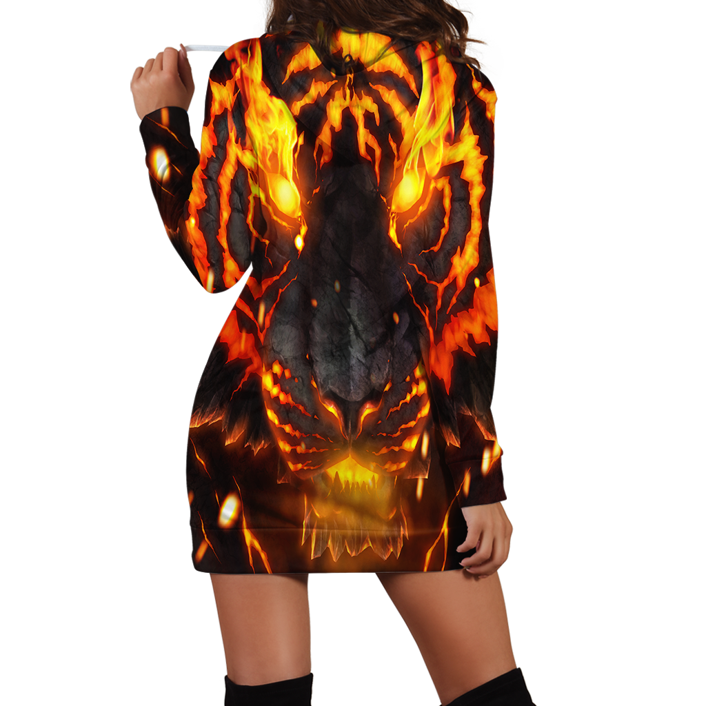 Soul Of Fire Hoodie Dress