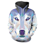 Diamond Wolf Unisex Pullover Hoodie