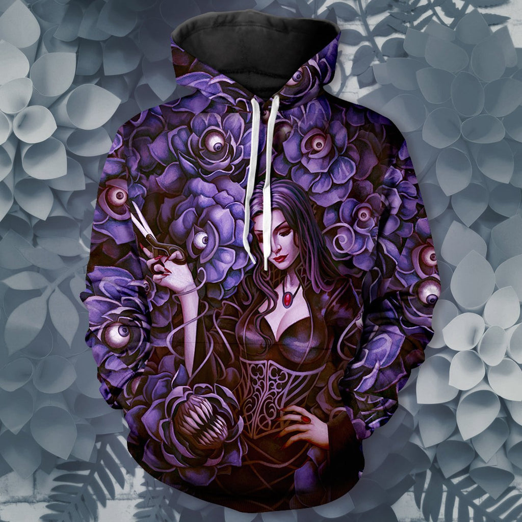 Morticia Addams Unisex Pullover Hoodie S