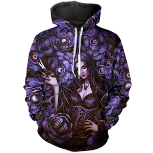 Morticia Addams Unisex Pullover Hoodie