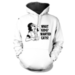 What Kids Cats Unisex Pullover Hoodie