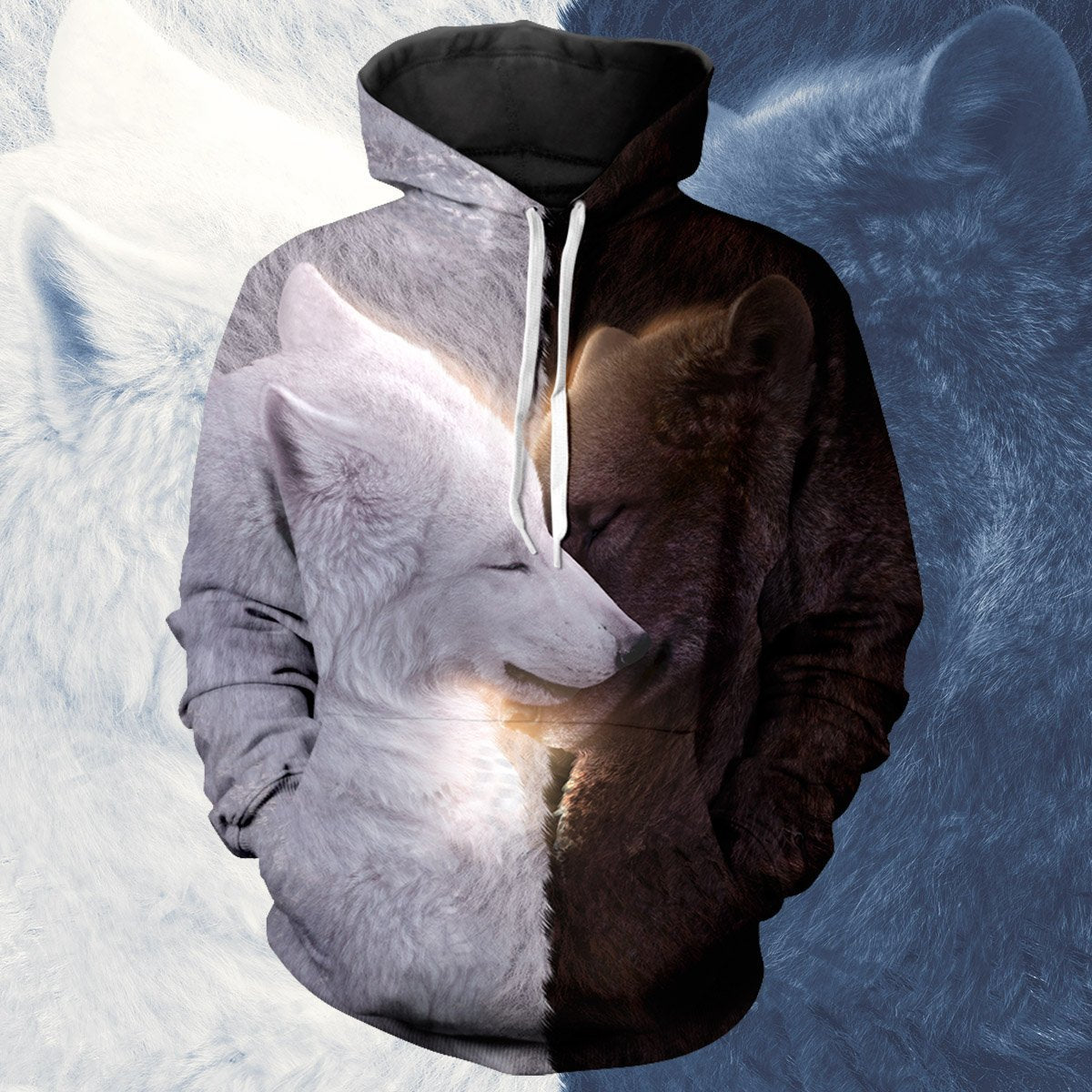 Wolf Mates Unisex Pullover Hoodie S
