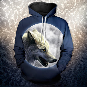 Wolfs Moon Unisex Pullover Hoodie