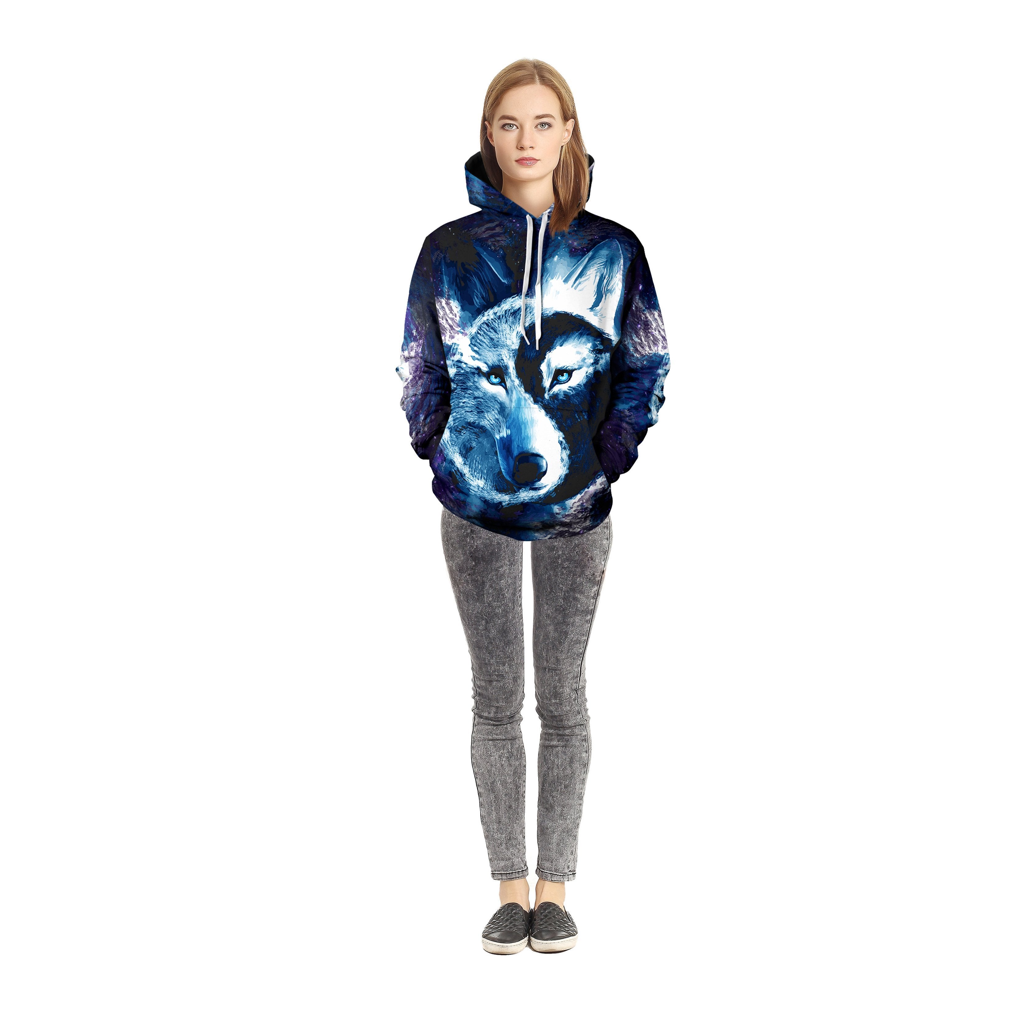 Yin Yang Light & Darkness Wolf Unisex Pullover Hoodie – Epic Imprint