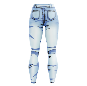 Cel Shaded Jeans Unisex Tights