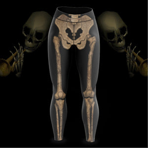 Skeleton Unisex Tights S Leggings