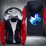 Mystical Unicorn Fleece Jacket Red / S