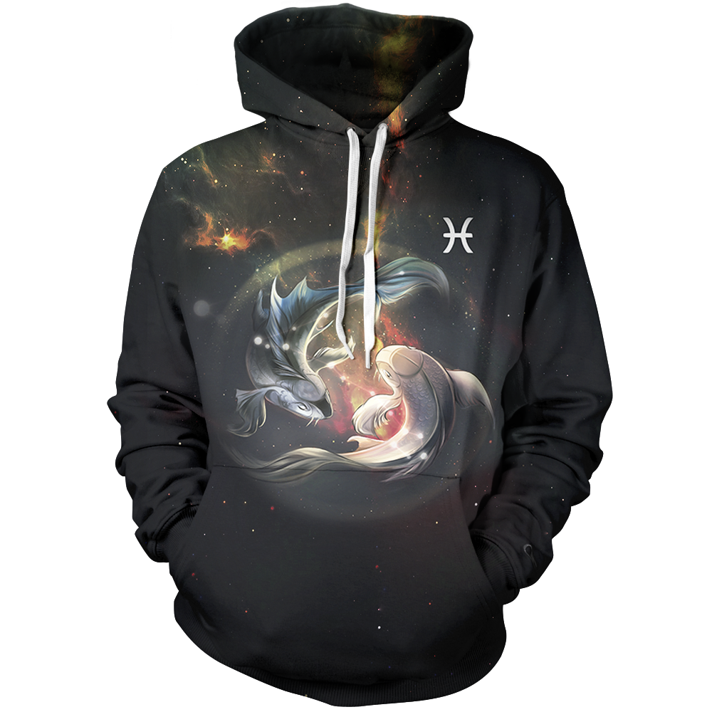 Pisces Galaxy Unisex Pullover Hoodie