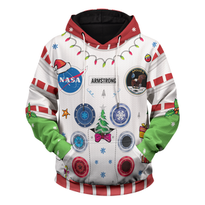 Armstrong Space Suite Christmas Unisex Pullover Hoodie