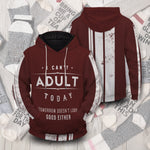 Cant Adult Today Unisex Pullover Hoodie S