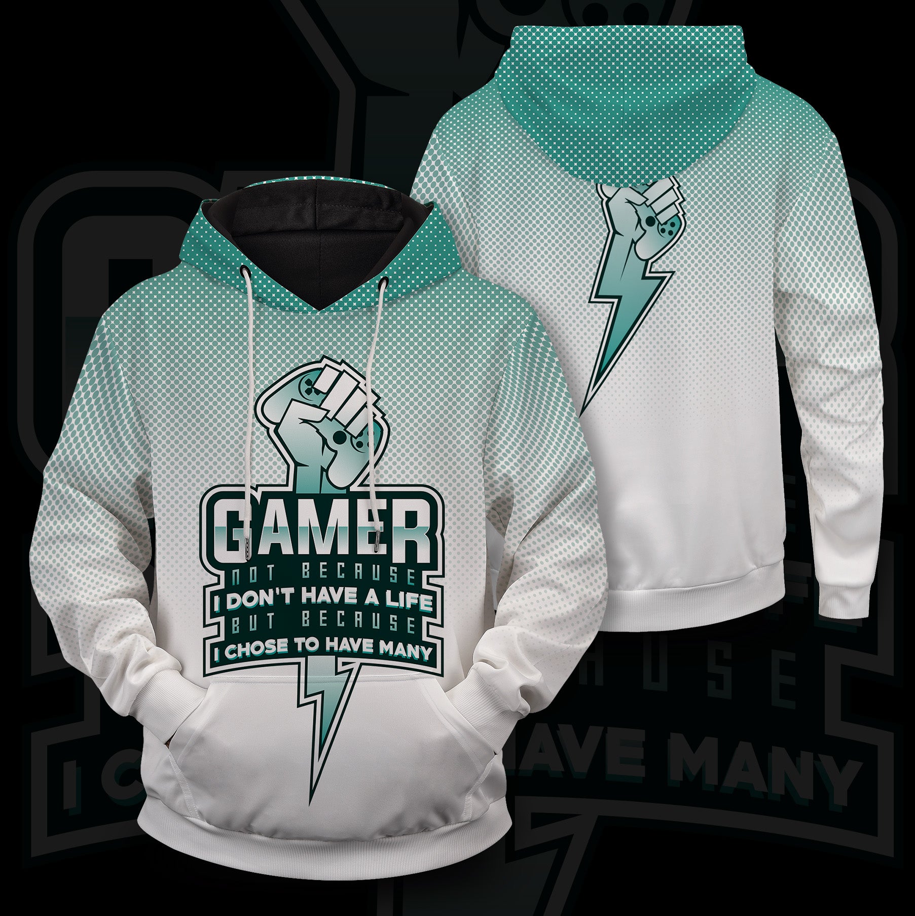 Gamer Many Lives Unisex Pullover Hoodie