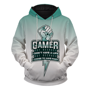 Gamer Many Lives Unisex Pullover Hoodie