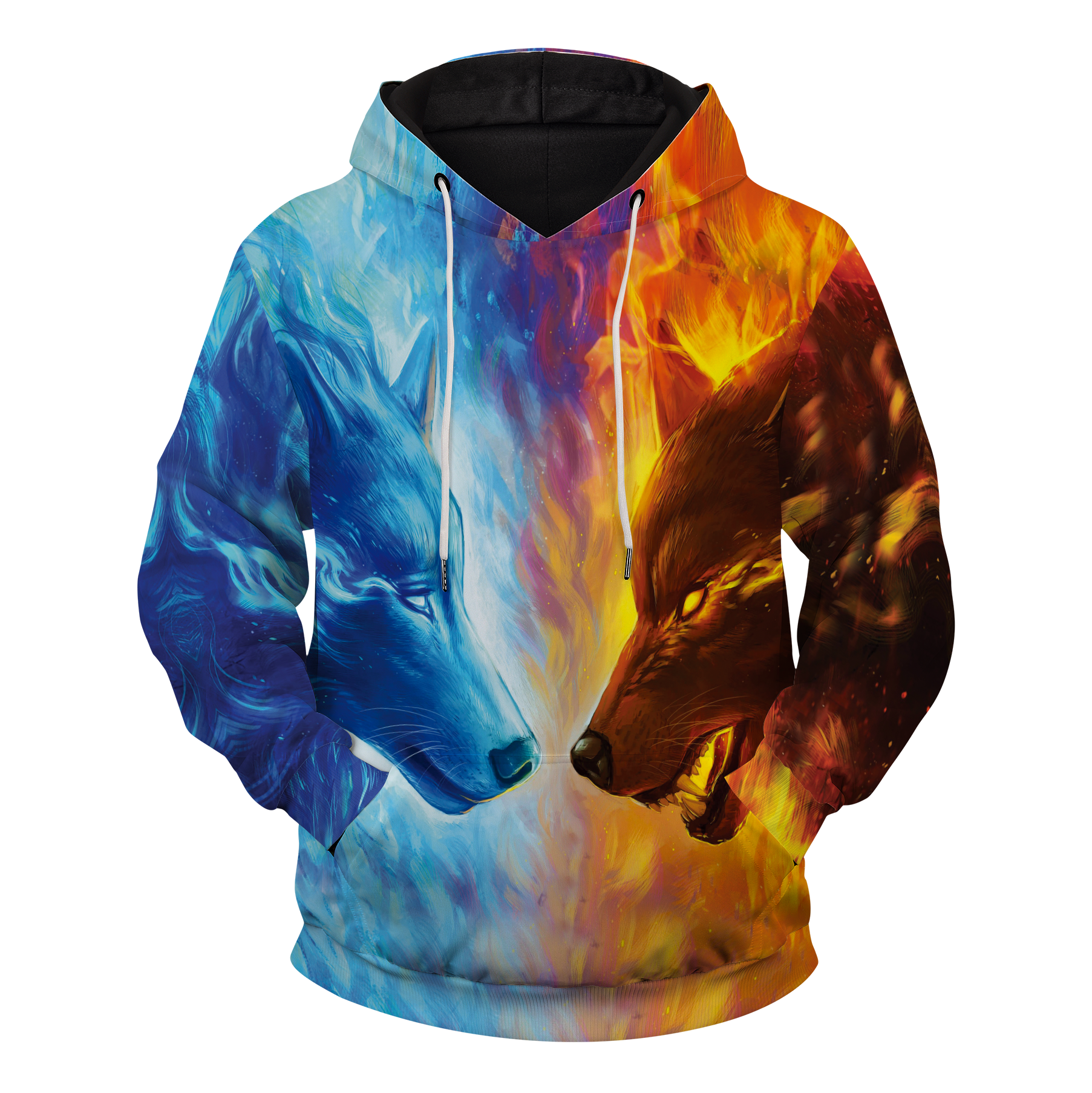 Ice & Fire Brother Wolves Unisex Pullover Hoodie