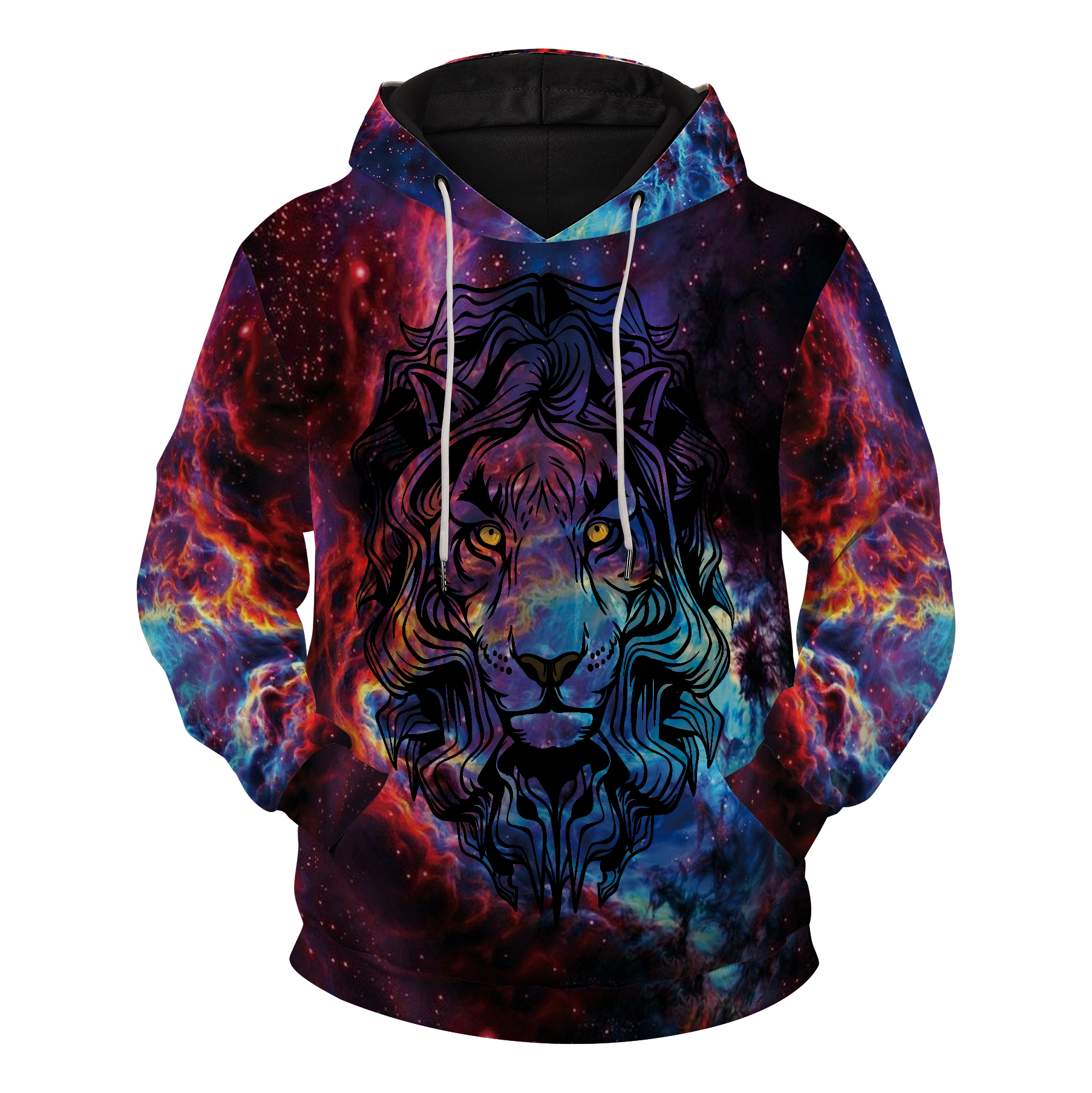 Lion Psychedelic Unisex Pullover Hoodie