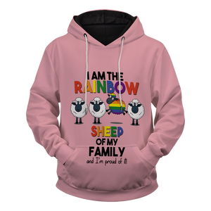 Rainbow Sheep Unisex Pullover Hoodie
