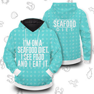 Seafood Unisex Pullover Hoodie S