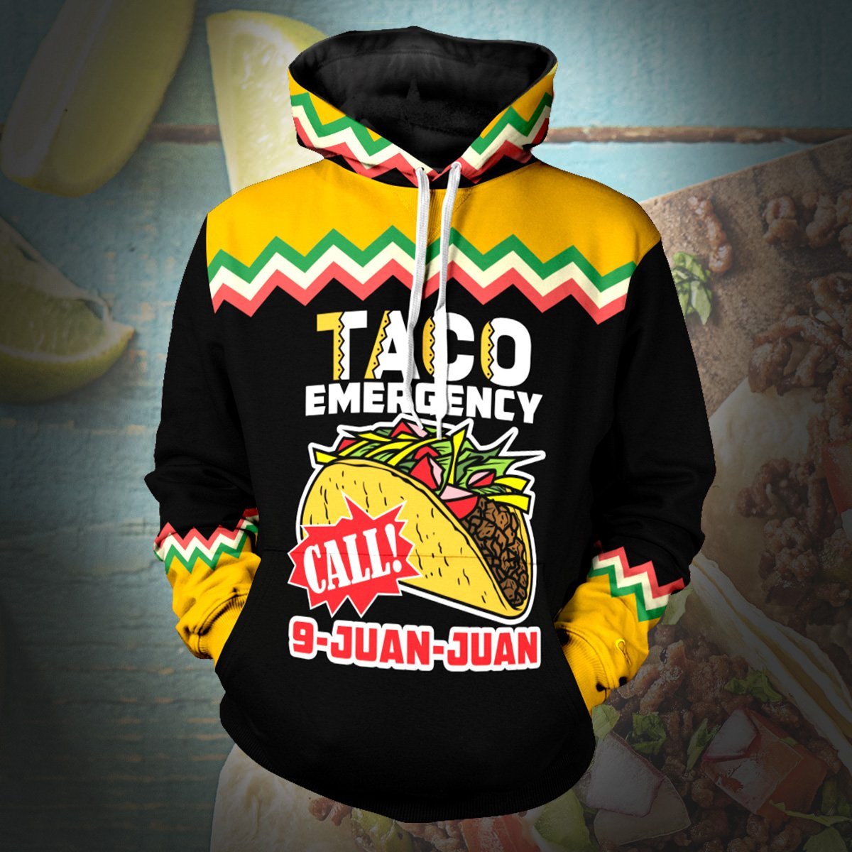 Taco Emergency Unisex Pullover Hoodie S