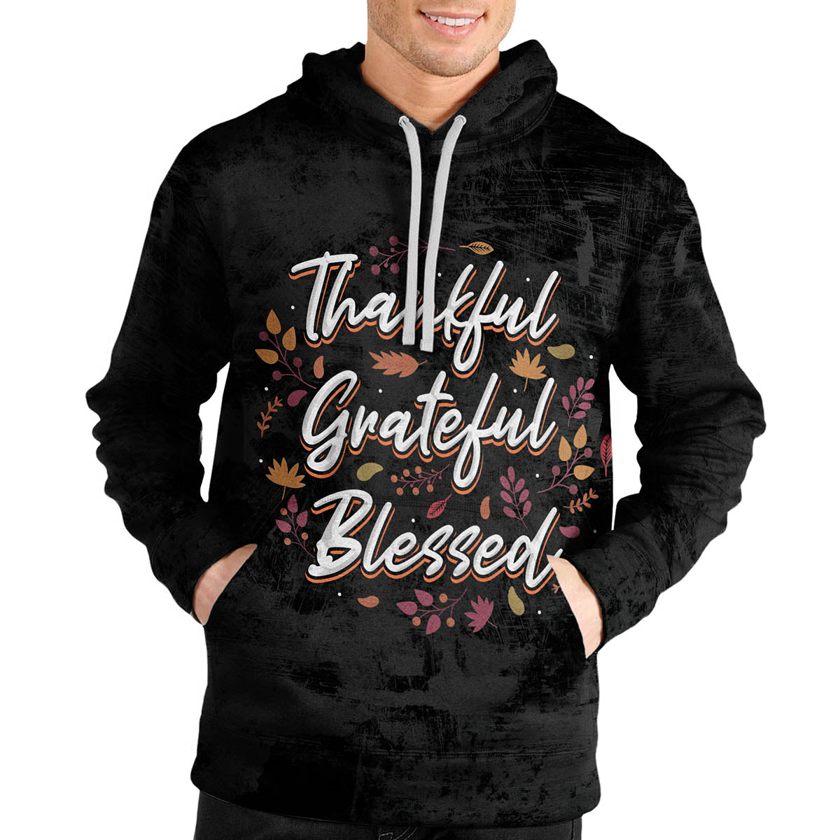 Thankful Grateful Blessed Unisex Pullover Hoodie