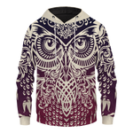 Tribal Owl Unisex Pullover Hoodie