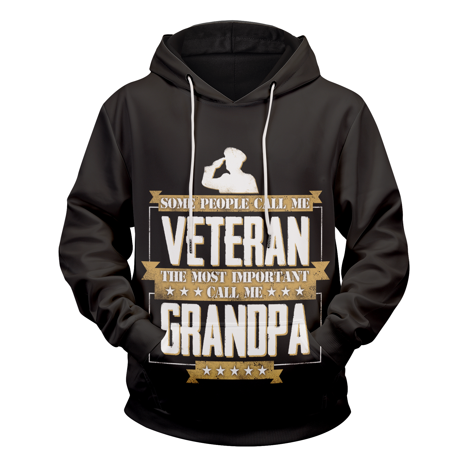 Veteran Grandpa Unisex Pullover Hoodie
