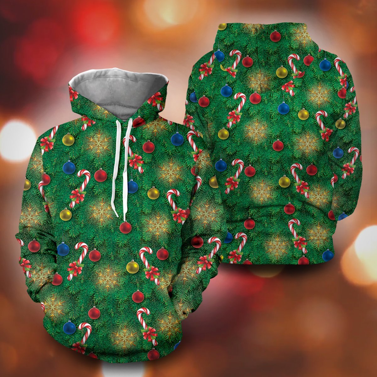 Christmas Tree Unisex Pullover Hoodie S