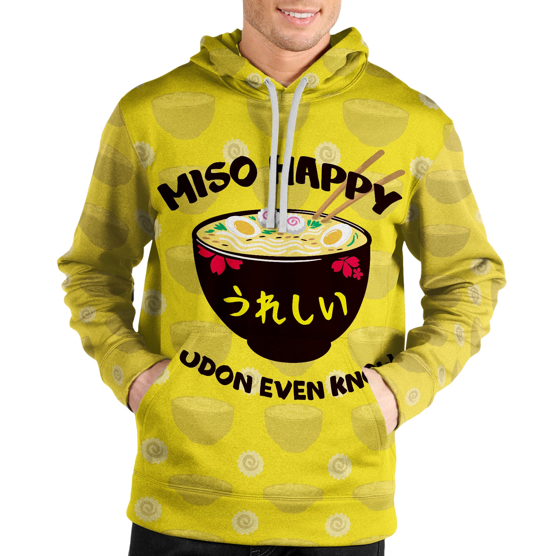 Miso Happy Unisex Pullover Hoodie