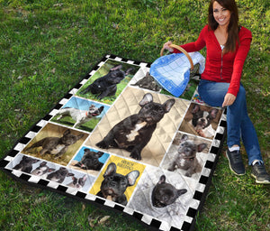 French Bulldog Quilt Blanket For Dog Lover