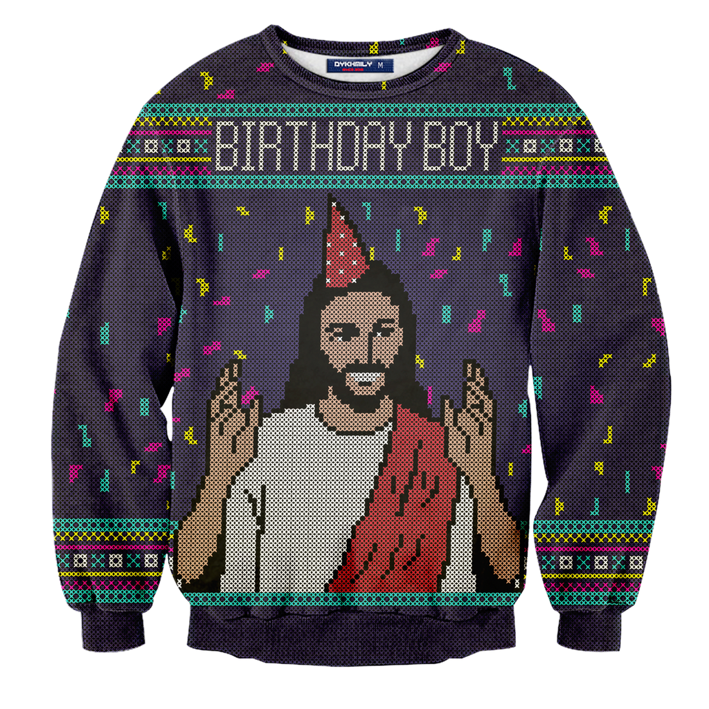Birthday Boy Christmas Unisex Sweater