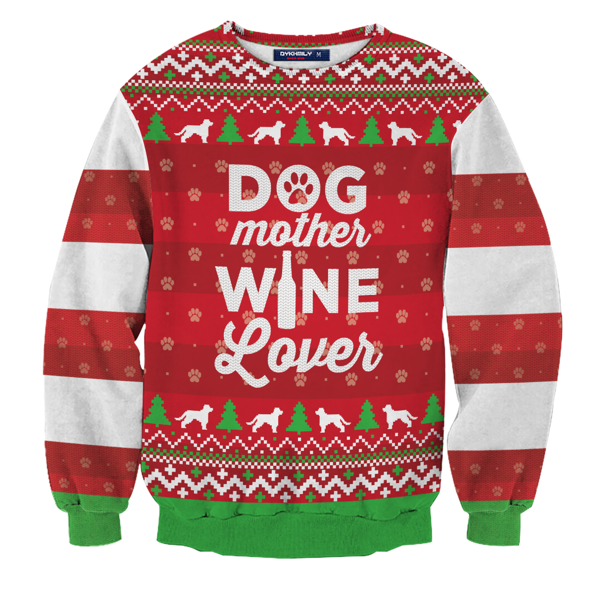 Dog Mother Wine Lover Unisex Sweater