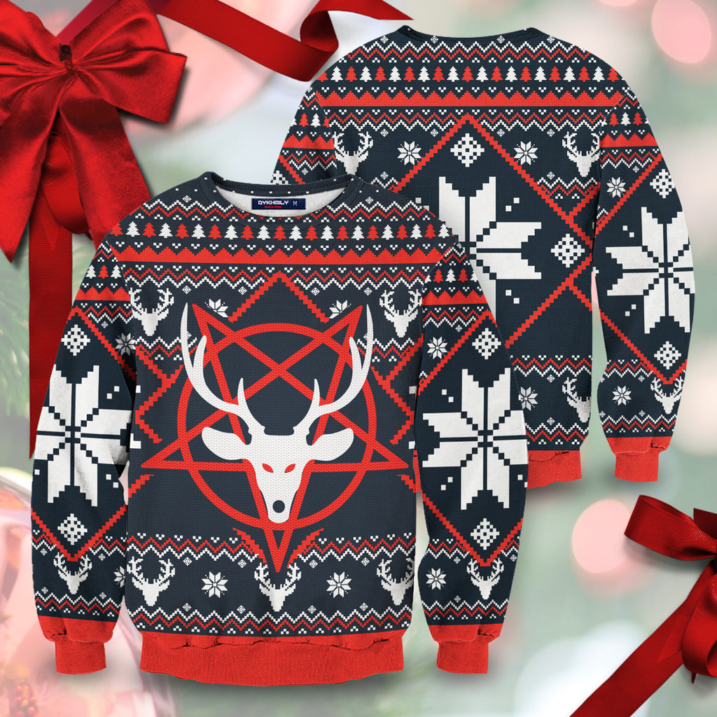 Satan Reindeer Unisex Sweater
