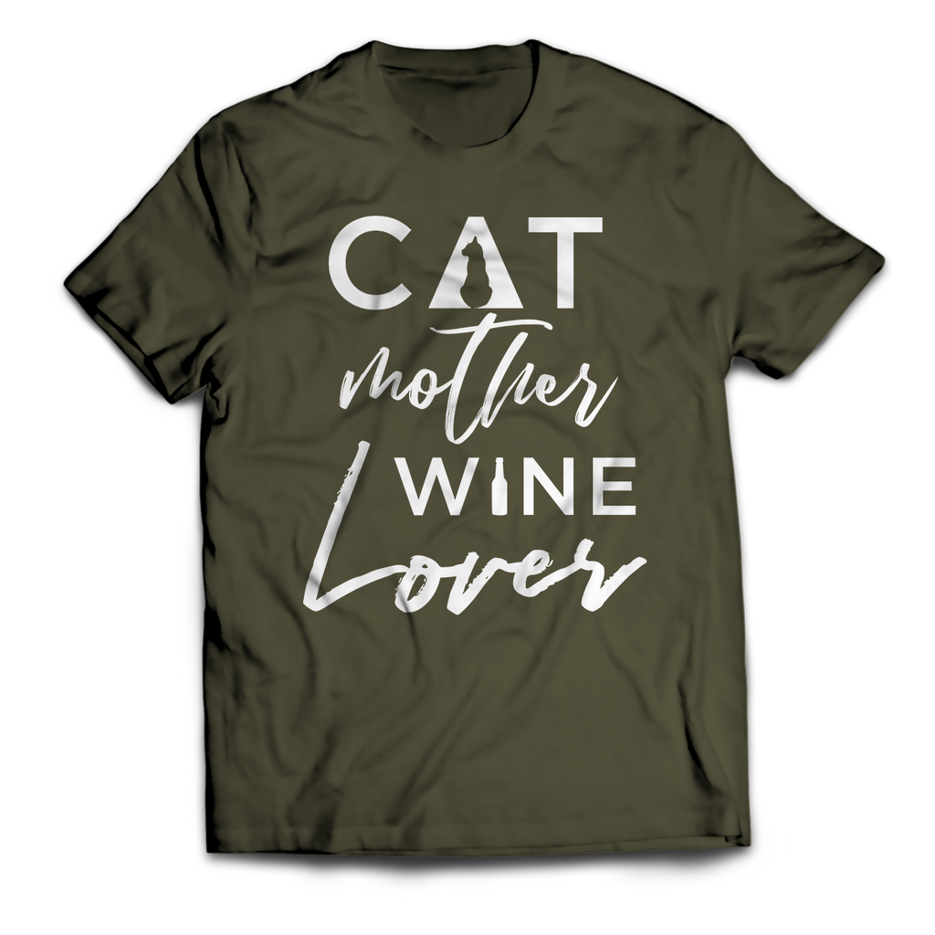 Cat Mother Wine Lover Unisex T-Shirt