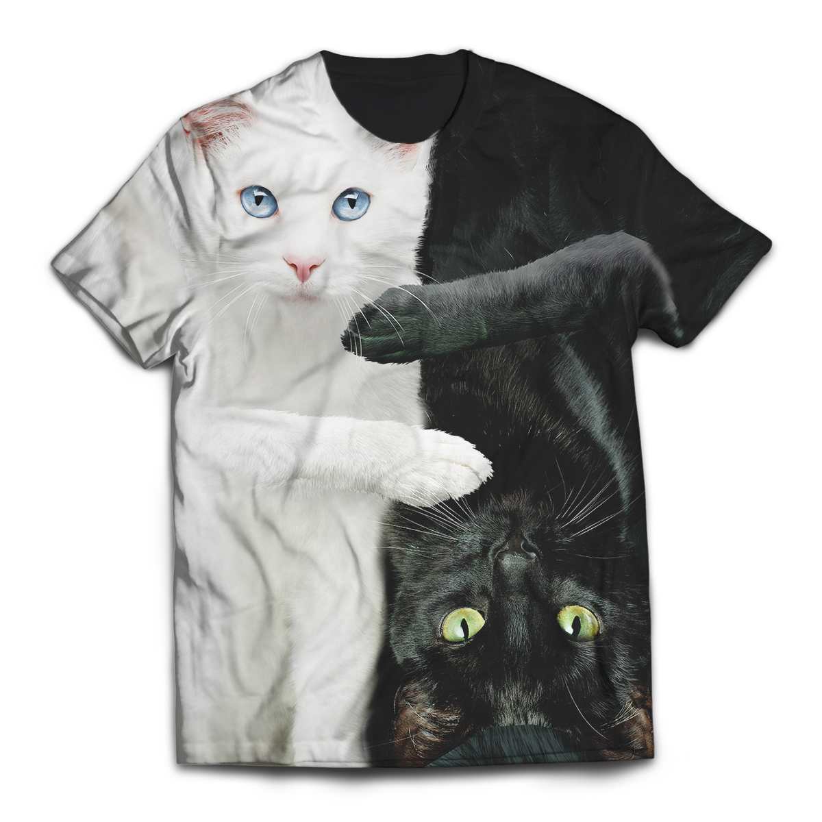 Yin Yang Cats Unisex T-Shirt